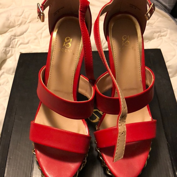 Shoe dazzle red Donisha - Picture 1 of 3